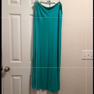 Teal/ Turquoise Maxi Skirt